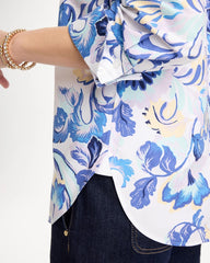 Chico's | No Iron™ Stretch Paisley Shirt/ Amparo Blue