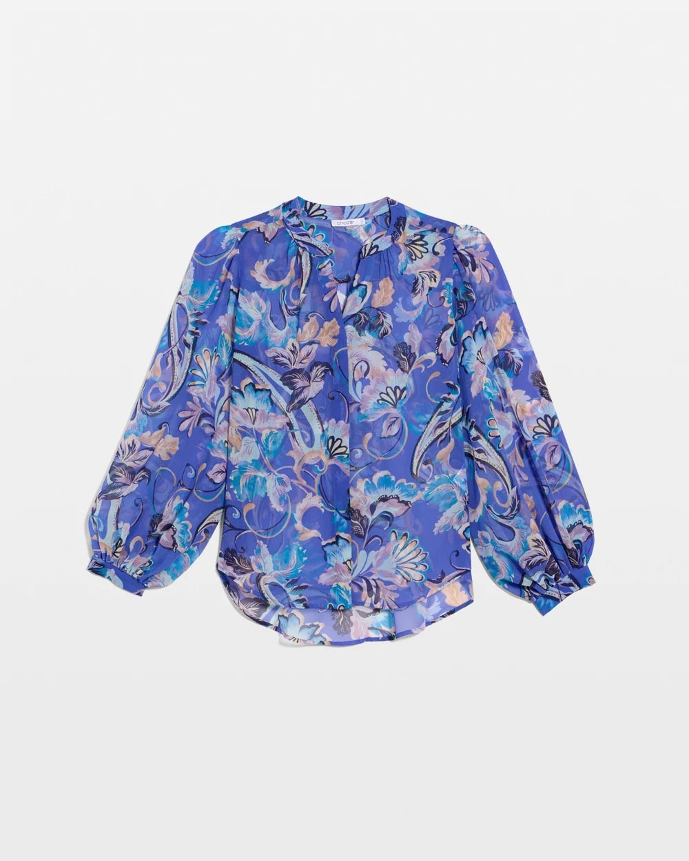 Chico's | Georgette Paisley Blouse/ Amparo Blue