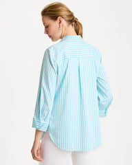 Chico's | No Iron™ Stretch Gingham Shirt/ Bondi Blue