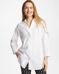 Chico's | No Iron™ Stretch Splitneck Tunic/ Optic White