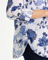 Chico's | No Iron™ Linen Bloom Shirt/ Amparo Blue