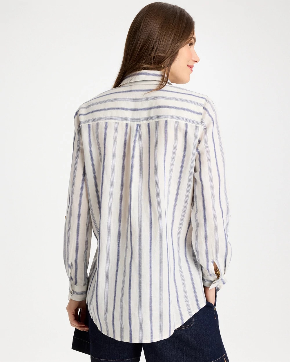 Chico's | Linen-Cotton Utility Tunic/ Indigo