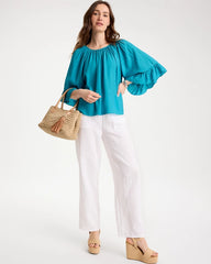 Chico's | Georgette Swing Blouse/ Lagoon Blue
