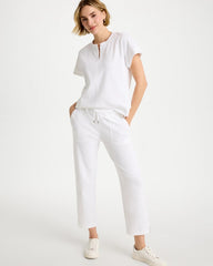 Chico's | Zenergy® Crosshatch Knit Cropped Pants/ Alabaster