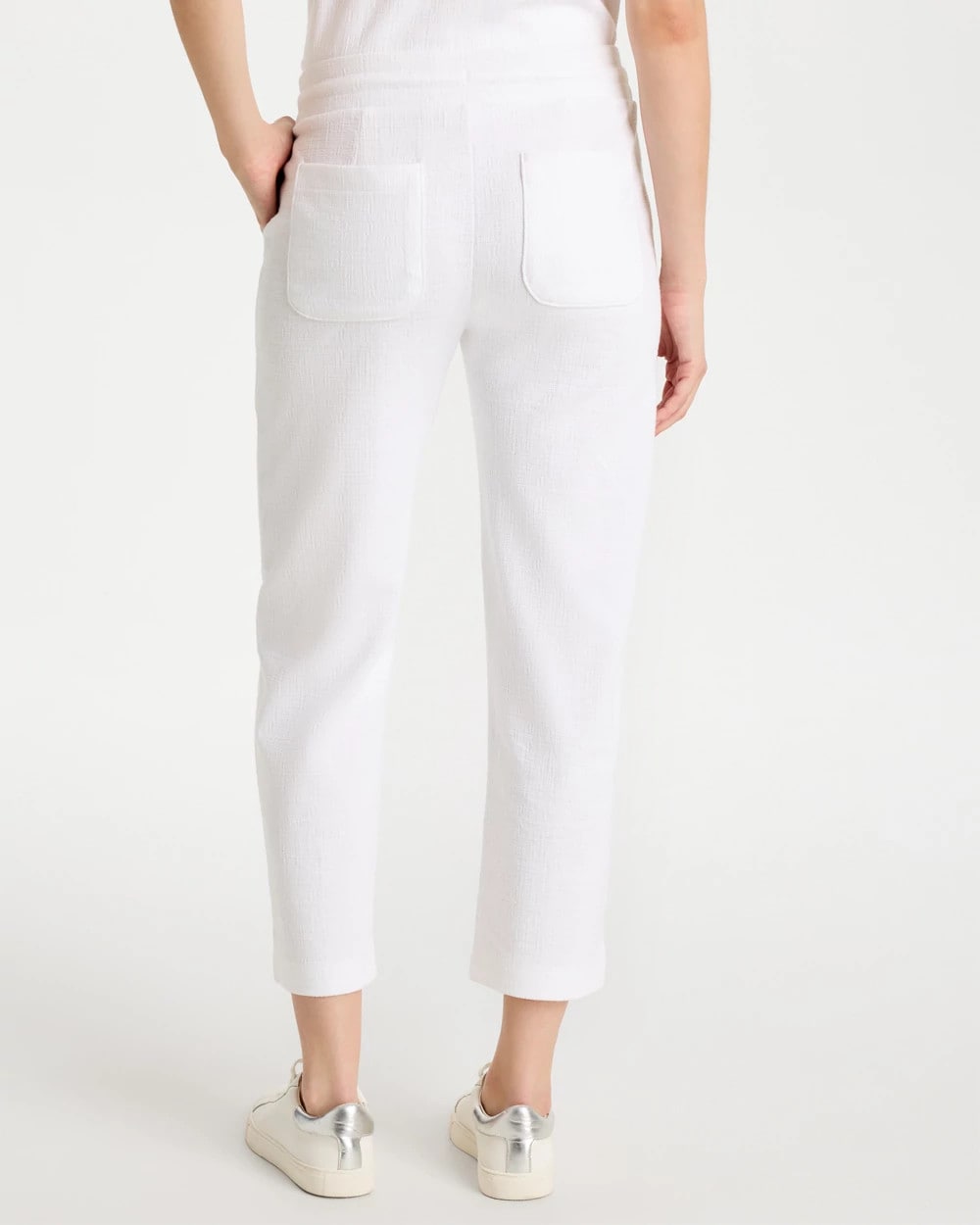 Chico's | Zenergy® Crosshatch Knit Cropped Pants/ Alabaster