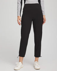 Chico's | Zenergy® UPF Rib Mix Cropped Pants/ Black