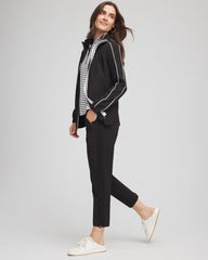 Chico's | Zenergy® UPF Rib Mix Cropped Pants/ Black