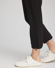 Chico's | Zenergy® UPF Rib Mix Cropped Pants/ Black
