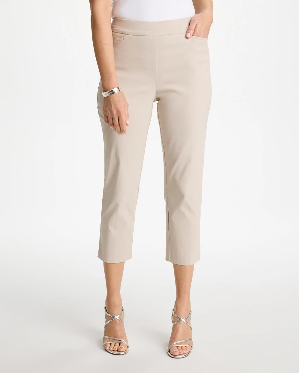 Chico's | Brigitte™ Slim Pull-On Crop Pant/ Smokey Taupe