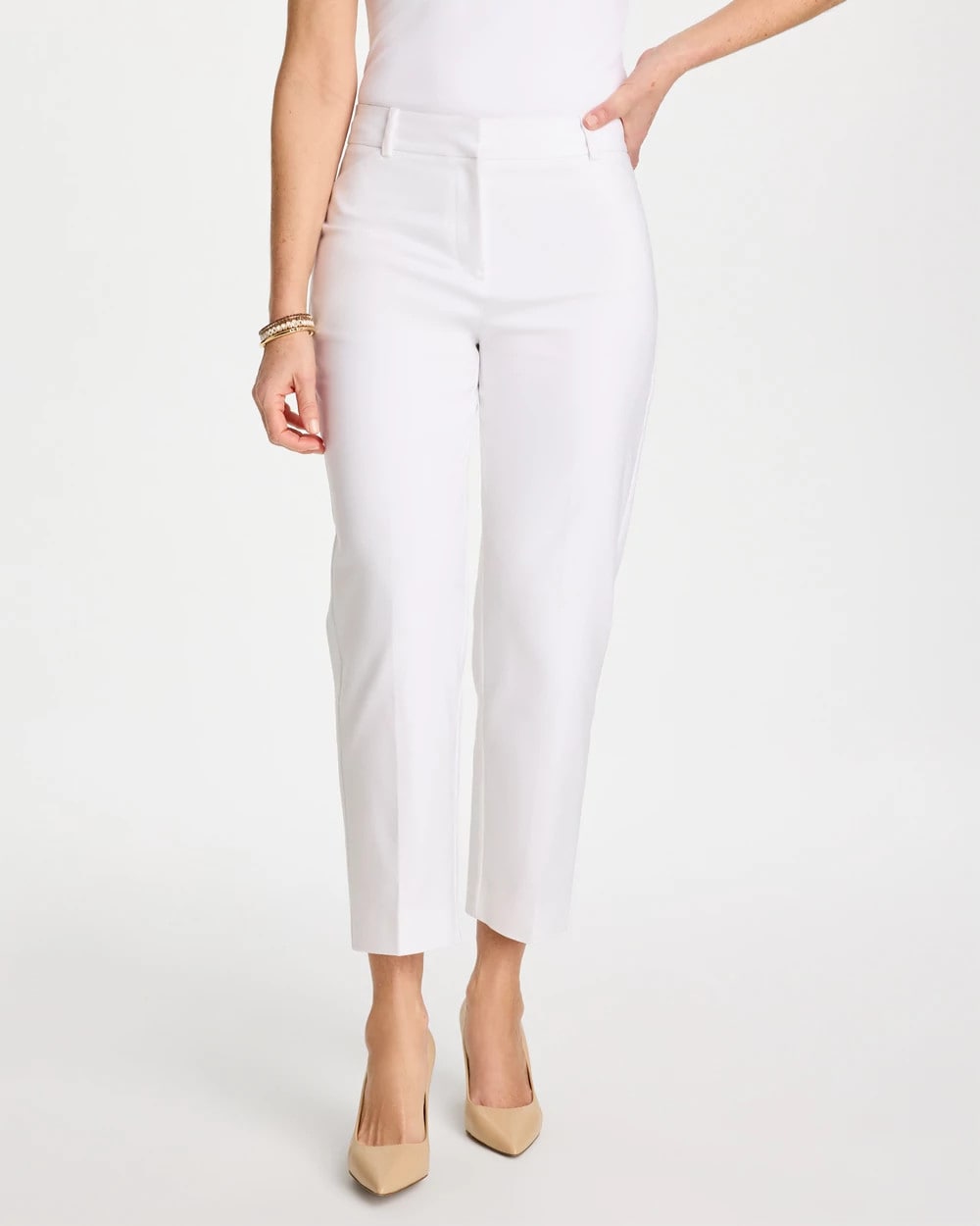 Chico's | Emme Slim Ankle Pants/ Alabaster