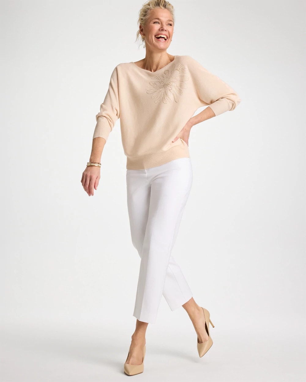 Chico's | Emme Slim Ankle Pants/ Alabaster