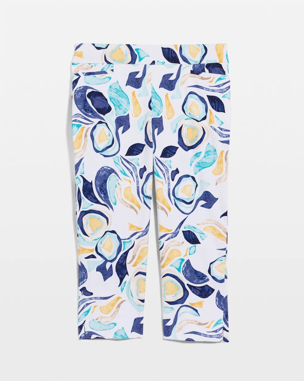 Chico's | Brigitte™ Slim Handpainted Pull-On Capri/ Passport Blue