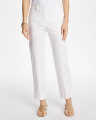 Chico's | Emme Fly Front Straight Crop Pants/ Alabaster