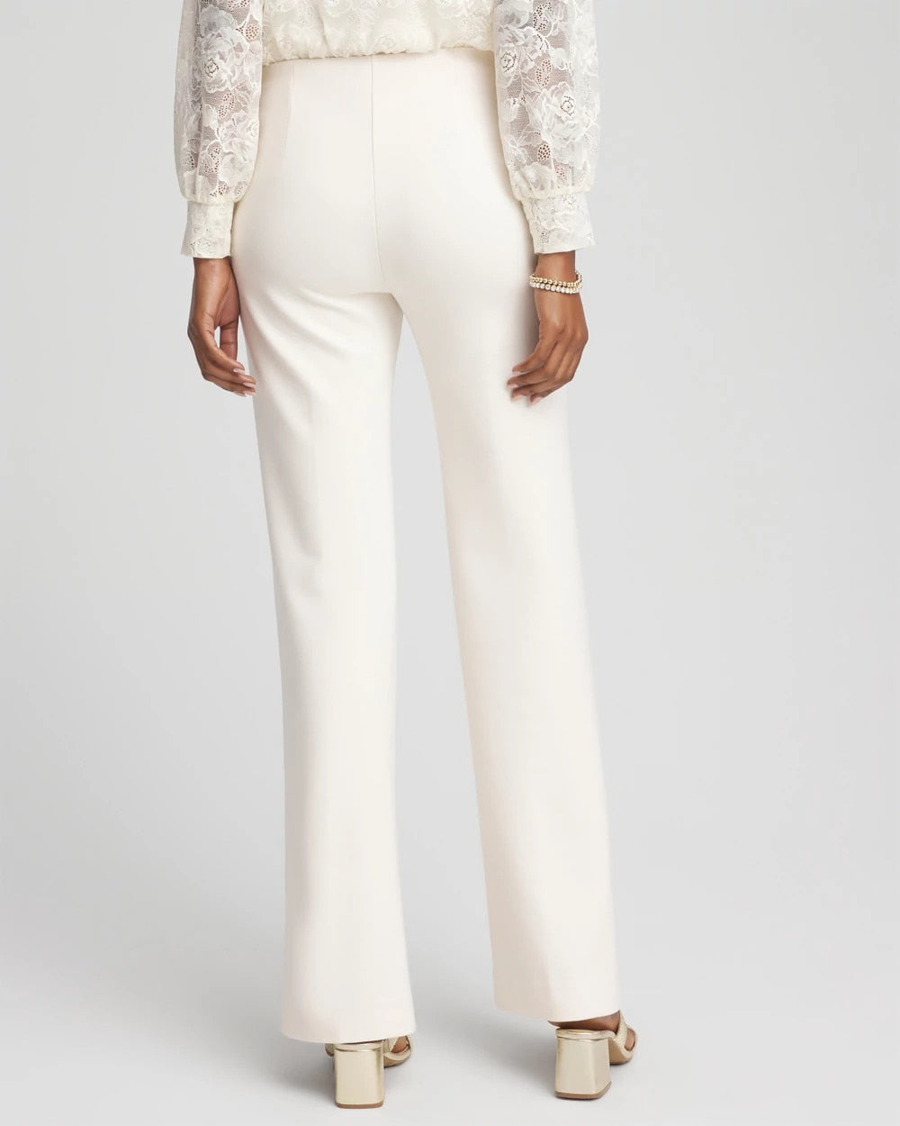 Chico's | Juliet Wide Full Length Pant/ English Cream
