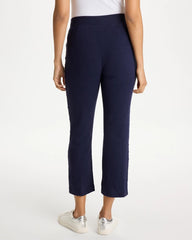 Chico's | Zenergy® Jersey Striped Crop Pants/ Passport Blue