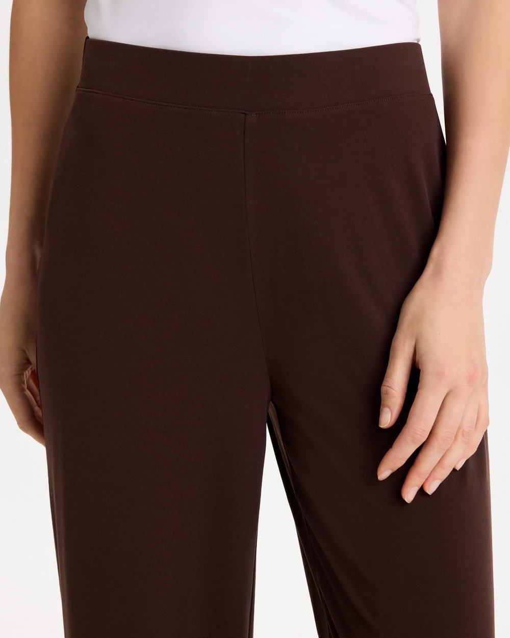 Chico's | Travelers™ Knit Cropped Pants/ Cocoa Bean
