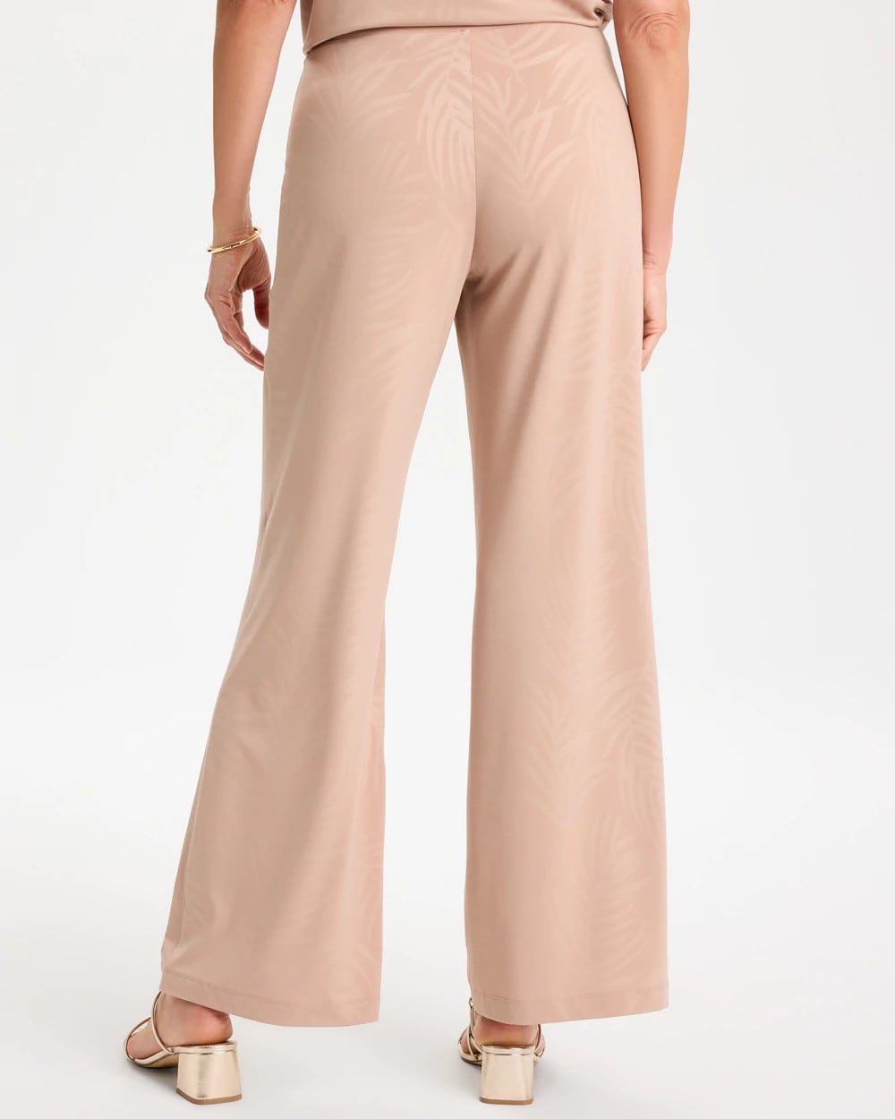 Chico's | Travelers™ Palm Embossed Knit Pants/ Mocha Mousse