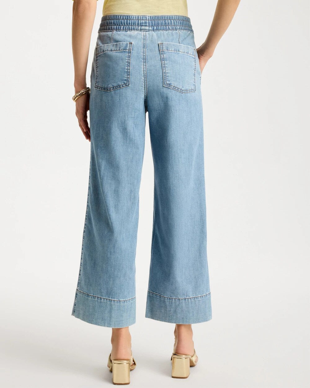 Chico's | Lightweight Wide-Leg Crop Jeans/ Graciela Indigo