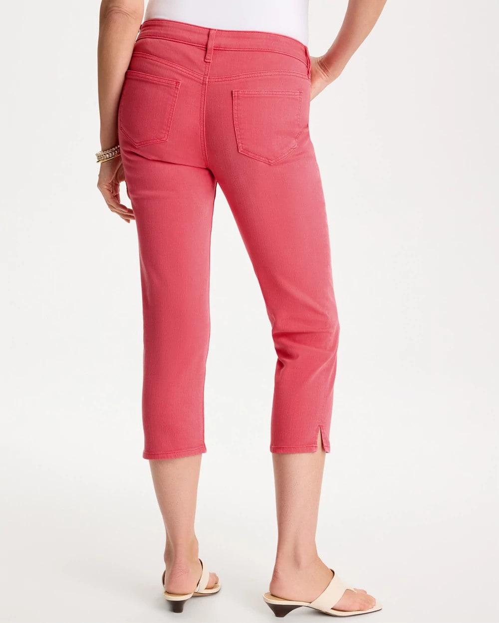 Chico's | Girlfriend Slim Capri Jeans/ Calypso Coral