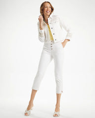 Chico's | Pull-On 22" Capri Jeans/ Alabaster