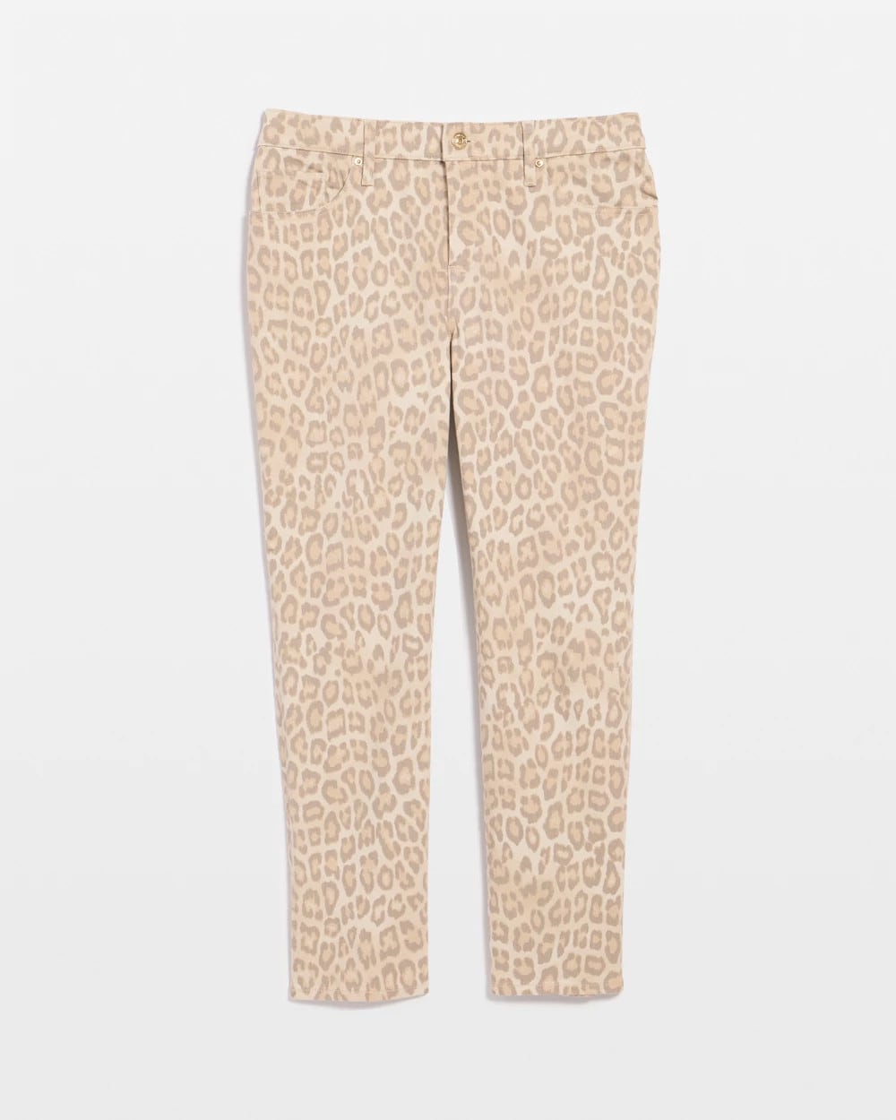 Chico's | Animal Print Girlfriend Slim Cropped Jeans/ Classic Animal