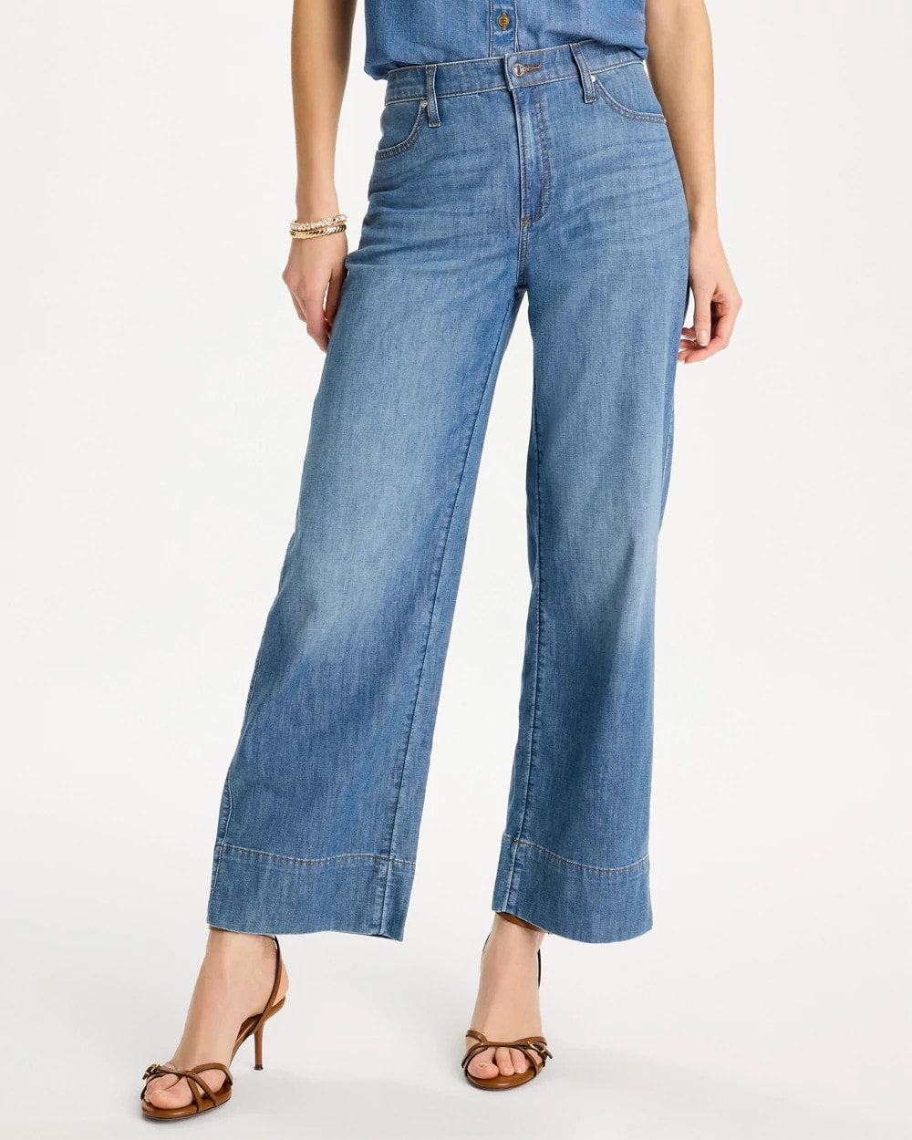 Chico's | Lightweight Wide-Leg Ankle Jeans/ Lake Como Wash