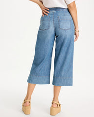 Chico's | Lightweight Wide-Leg Capri Jeans/ Burano Indigo