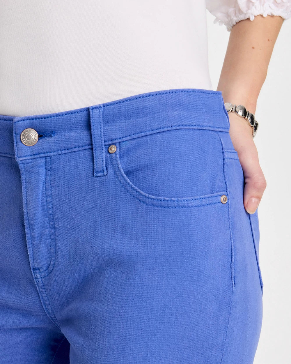 Chico's | Girlfriend Slim Cropped Jeans/ Amparo Blue