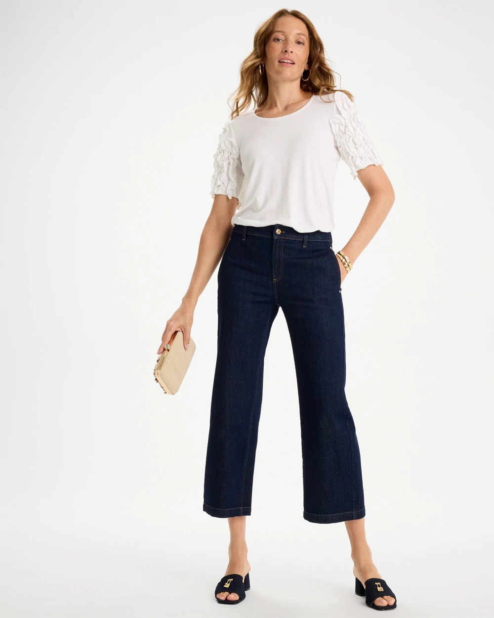 Chico's | Straight Crop Trouser Jeans/ Cedar Rinse