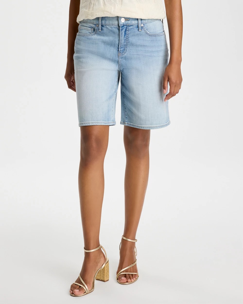 Chico's | Girlfriend Slim Indigo Jean Shorts/ Shasta Indigo