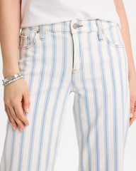 Chico's | Striped Relaxed Boyfriend Jean/ Bungalow Indigo Stripe