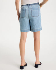 Chico's | Embellished Lightweight Jean Shorts/ Graciela Indigo