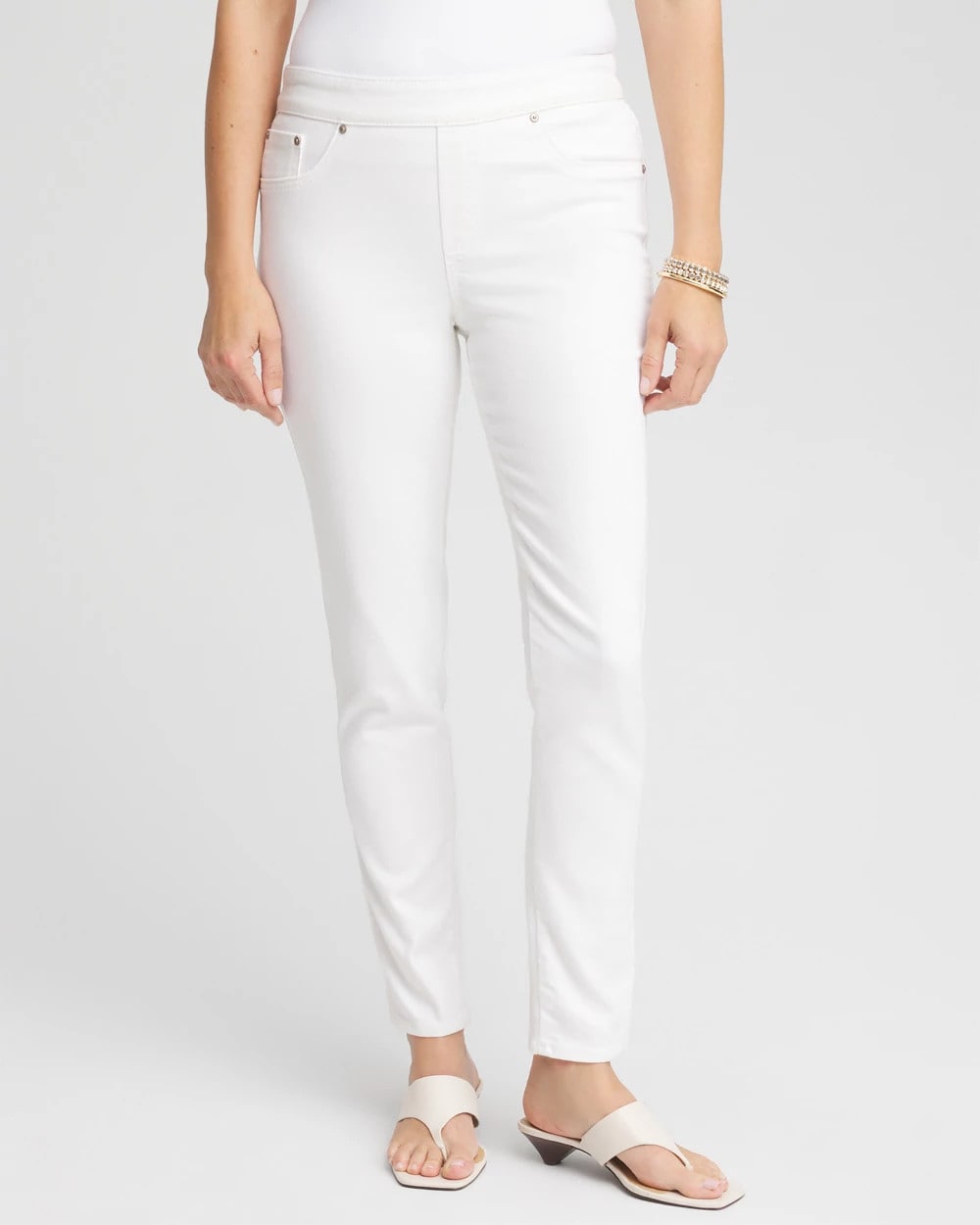 Chico's | Pull-On Ankle Jeggings/ Alabaster