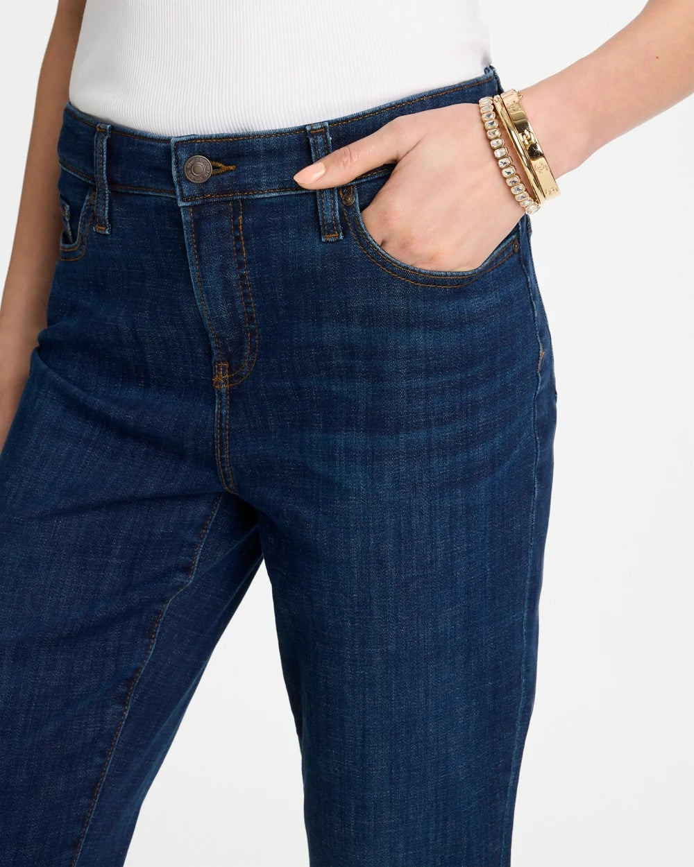 Chico's | Girlfriend Slim Full-Length Jeans/ Dark Sapphire Indigo