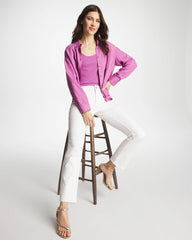 Chico's | Cropped Girlfriend Kick Flare Jeans/ Alabaster