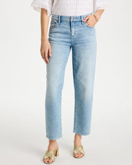 Chico's | Relaxed Boyfriend Rolled Hem Jean/ Bahama Indigo