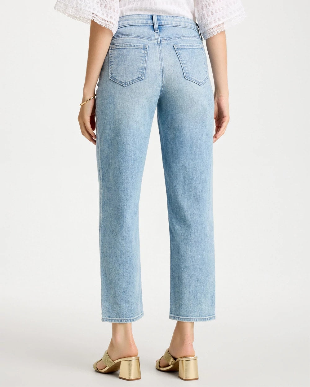 Chico's | Relaxed Boyfriend Rolled Hem Jean/ Bahama Indigo