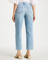Chico's | Relaxed Boyfriend Rolled Hem Jean/ Bahama Indigo
