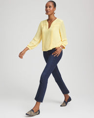 Chico's | Girlfriend Kick Flare Jeans/ Dark Sapphire Indigo