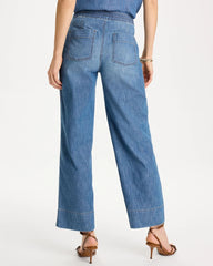 Chico's | Lightweight Wide-Leg Ankle Jeans/ Lake Como Wash