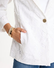 Chico's | Classic Lace Blazer/ Alabaster