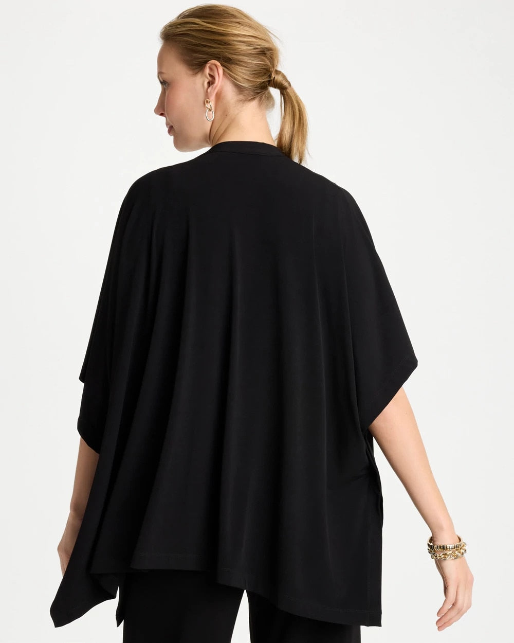 Chico's | Travelers™ Knit Cape Cardigan/ Black
