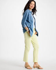 Chico's | Denim Cinch Waist Jacket/ Burano Indigo