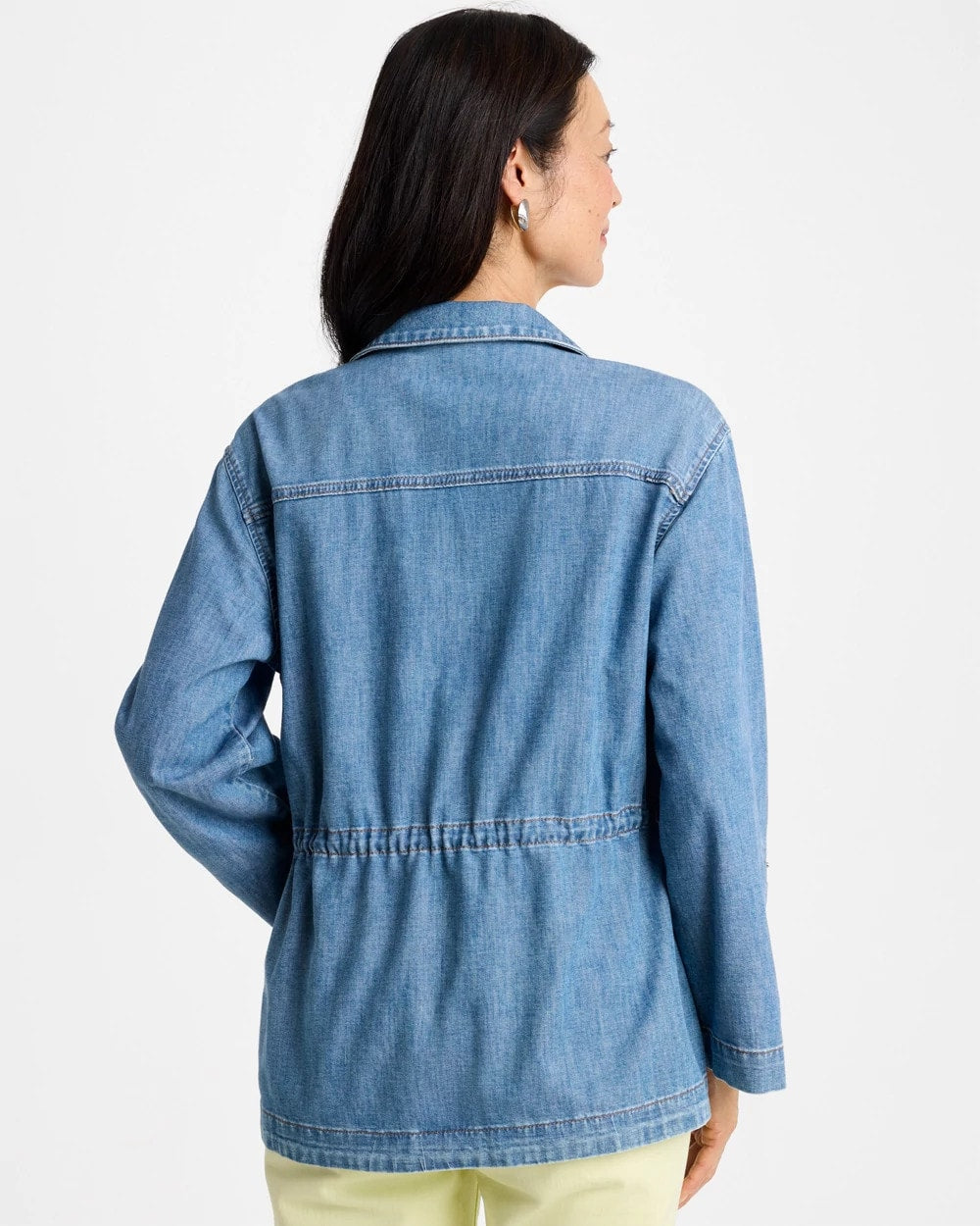 Chico's | Denim Cinch Waist Jacket/ Burano Indigo