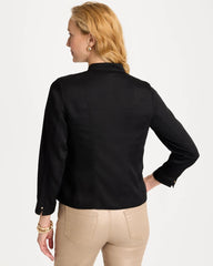 Chico's | Textured Shine Jacket/ Black