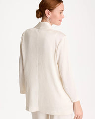 Chico's | Travelers™ Crinkle Textured Cardigan/ Sea Salt