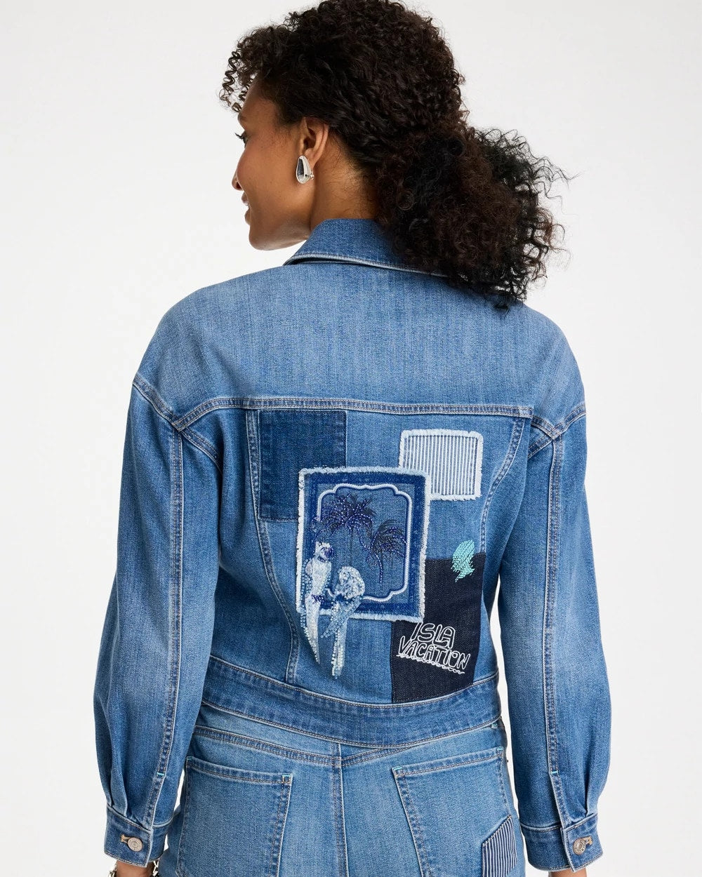 Chico's | Denim Parrot Pocket Jacket/ Underwater Indigo