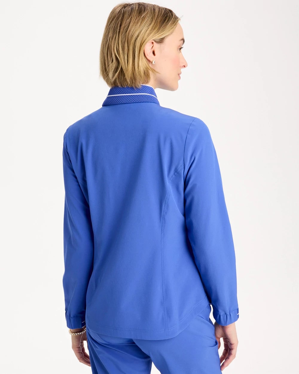 Chico's | Zenergy® UPF Mesh Trim Jacket/ Amparo Blue