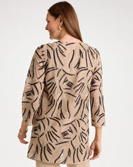 Chico's | Travelers™ Collection Embroidered Sequins Jacket/ New Sonora Sand