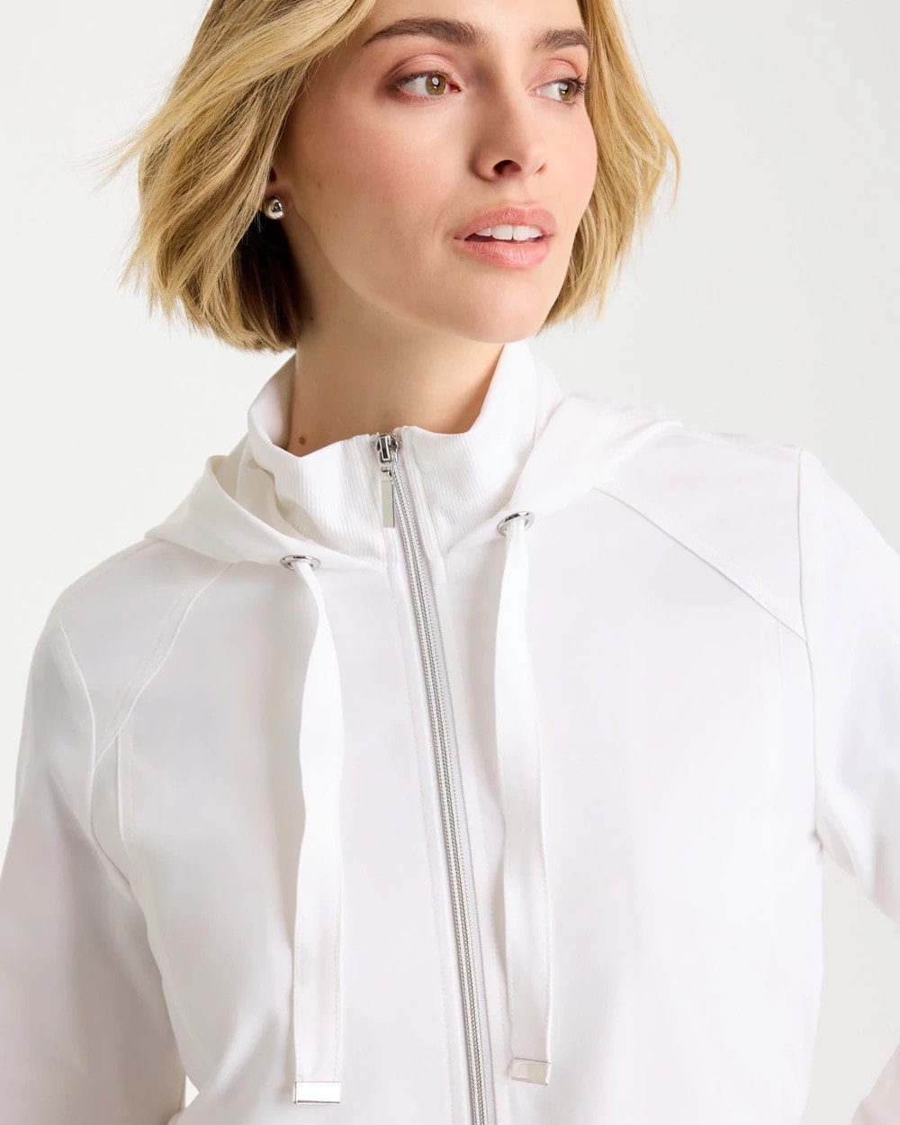 Chico's | Zenergy® UPF Rib-Mix Connie Jacket/ Alabaster